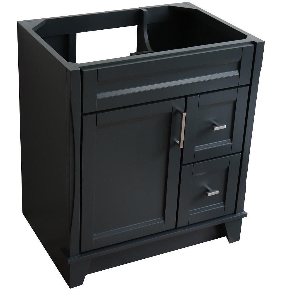 30 Single sink vanity in Dark Gray finish - cabinet only. Picture 6