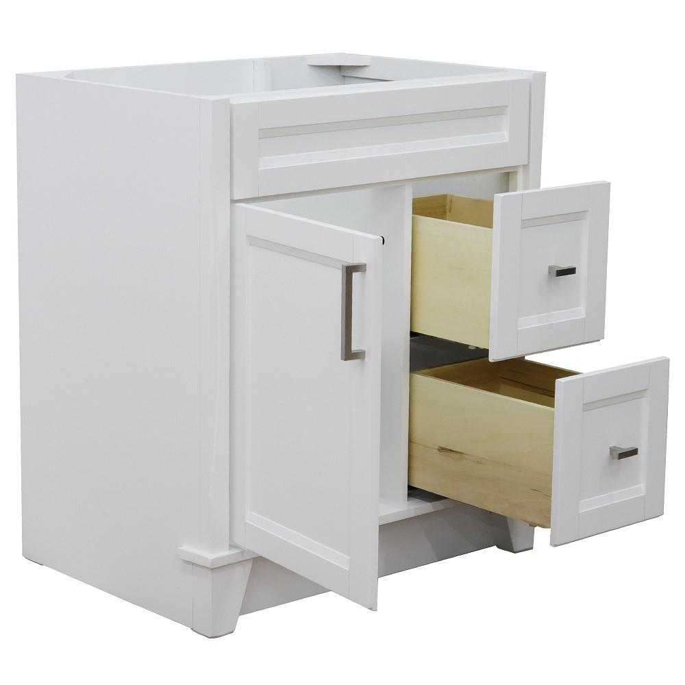 30 Single sink vanity in White finish- cabinet only. Picture 4