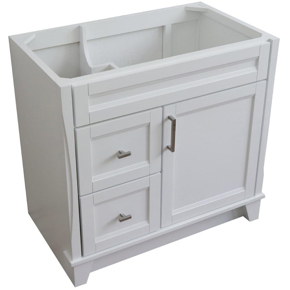 36 Single sink vanity in White finish- cabinet only - Right drawers. Picture 10