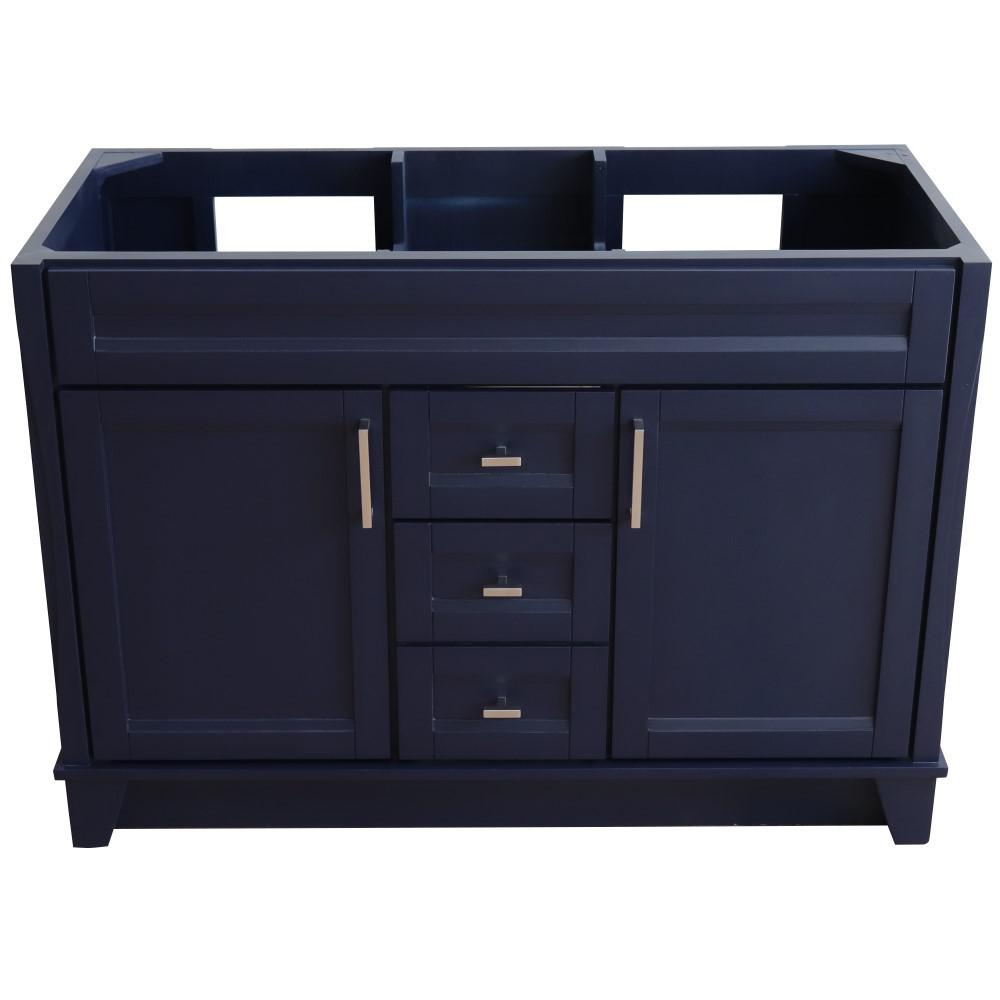48 Double sink vanity in Blue finish - cabinet only. Picture 8