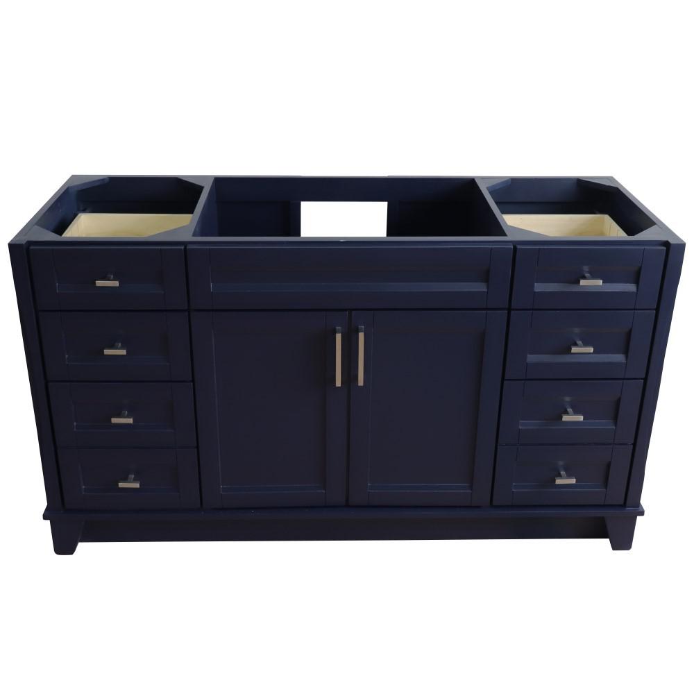 60 Single sink vanity in Blue finish - cabinet only. Picture 7