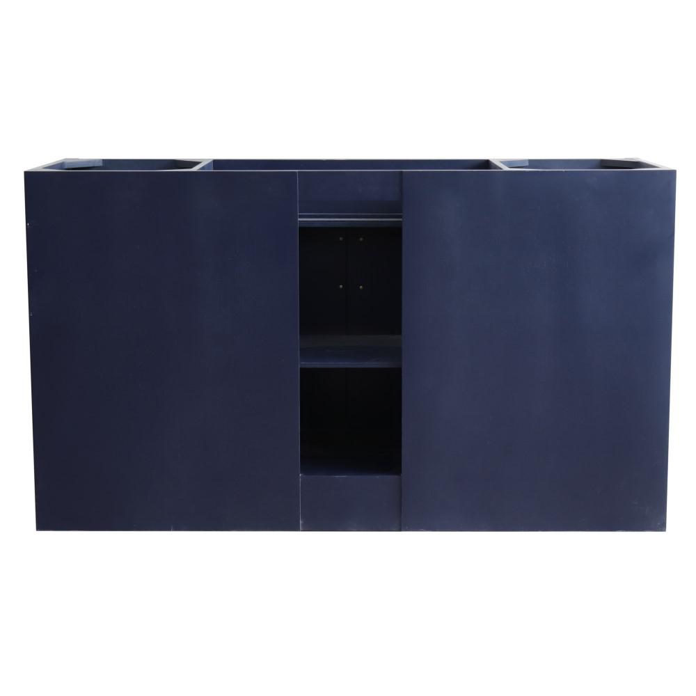 Single sink vanity in Blue and Black galaxy granite and rectangle sink. Picture 9