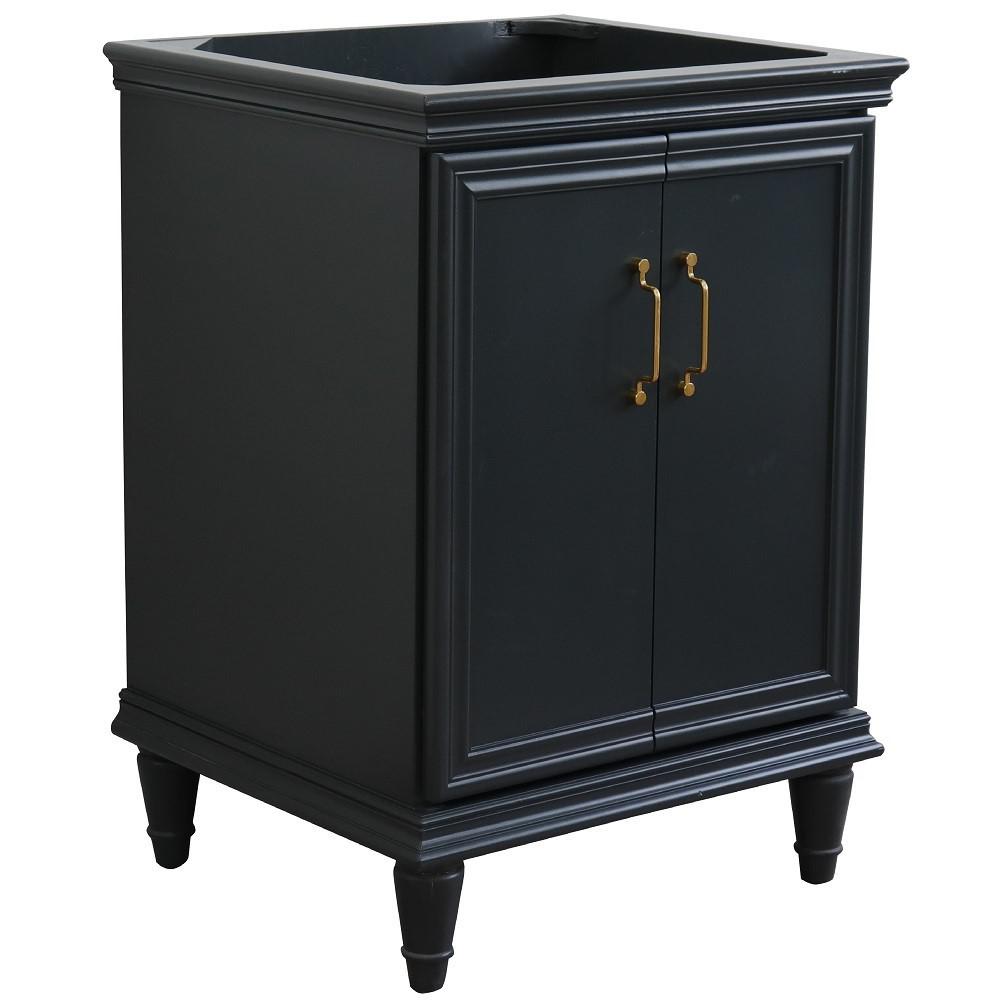 24 Single vanity in Dark Gray finish- cabinet only. Picture 1