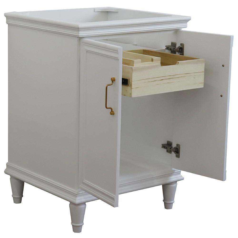 24 Single vanity in White finish- cabinet only. Picture 5