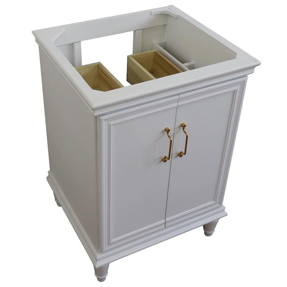 24 Single vanity in White finish- cabinet only. Picture 10