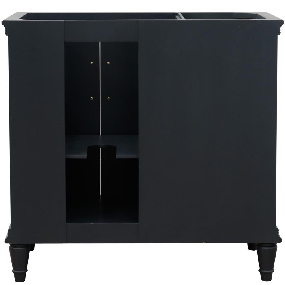 36 Single vanity in Dark Gray finish- right door- cabinet only. Picture 7