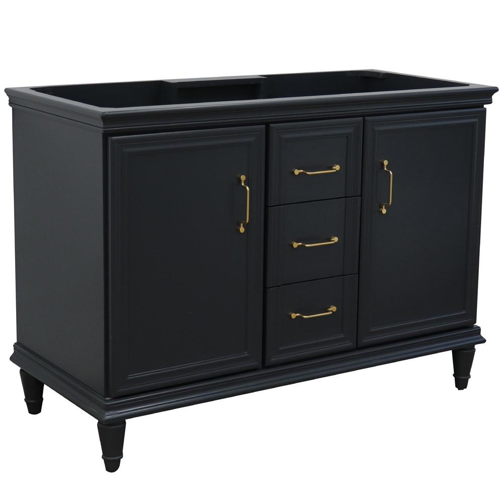 48 Double  vanity in Dark Gray- cabinet only. Picture 1