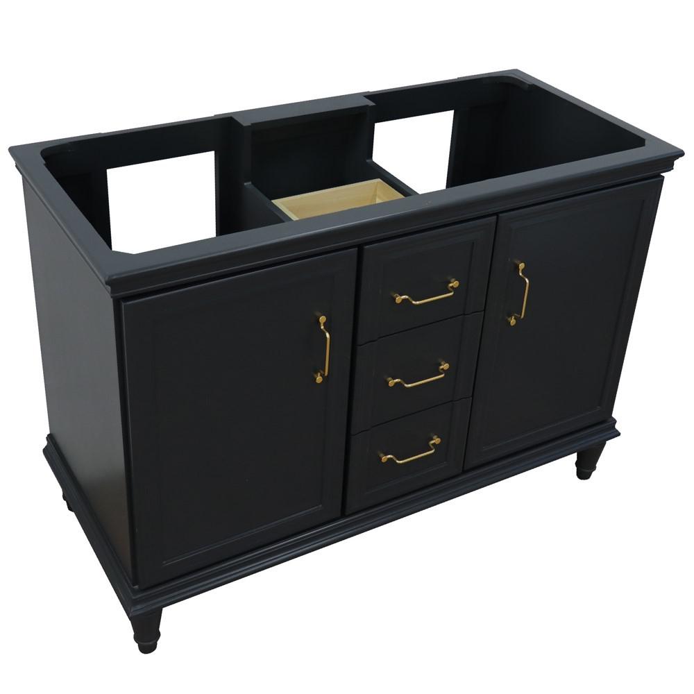 48 Double  vanity in Dark Gray- cabinet only. Picture 6