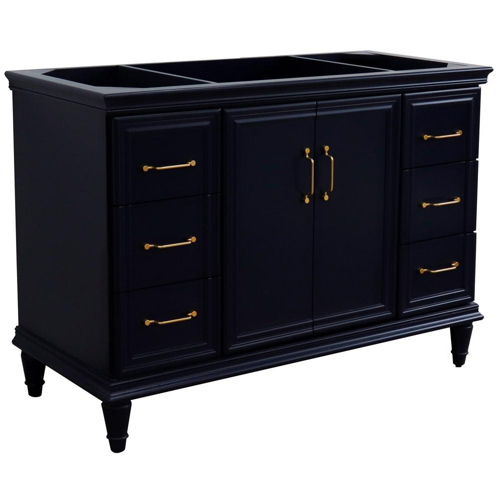 48 Single vanity in Blue finish- cabinet only. Picture 2