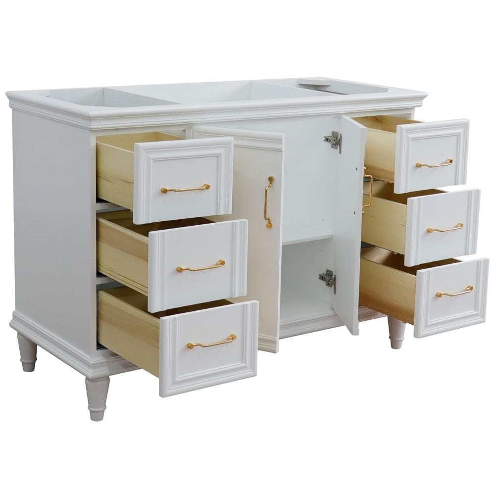 48 Single vanity in White finish- cabinet only. Picture 5