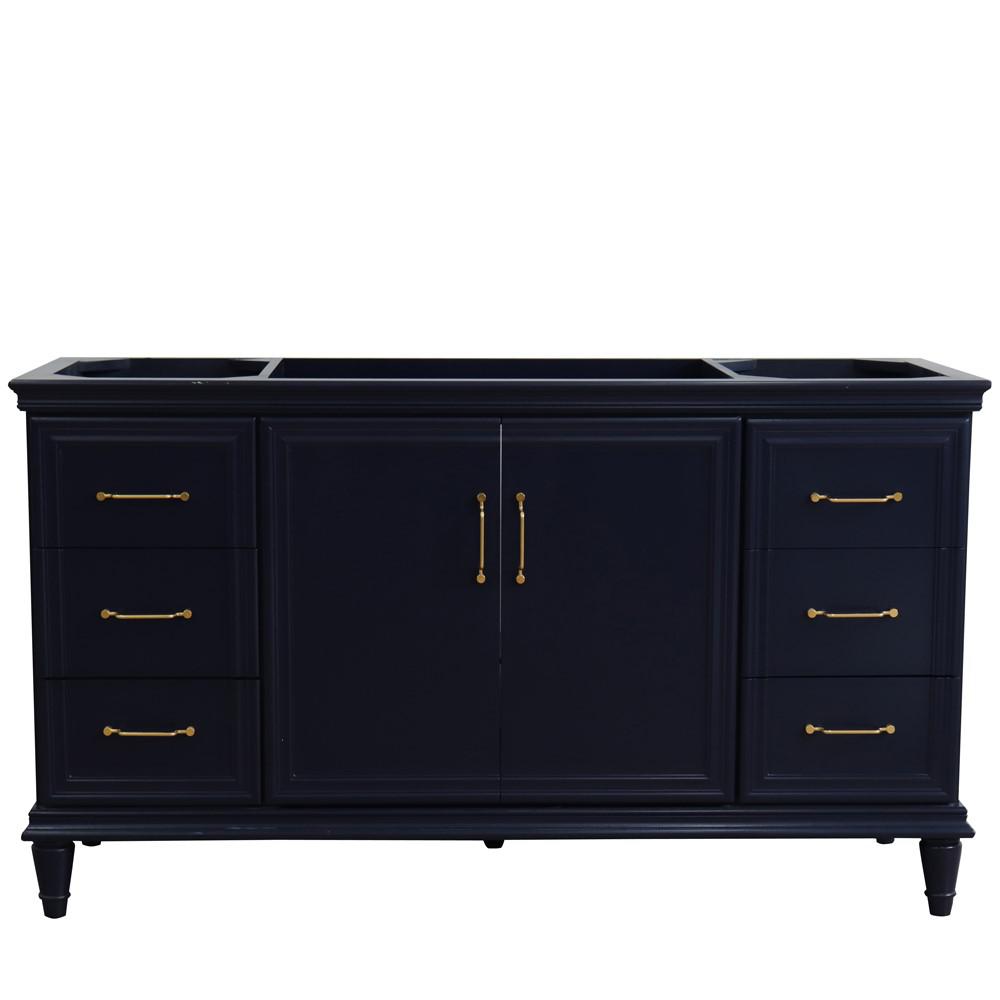 60 Single vanity in Blue finish- cabinet only. Picture 5