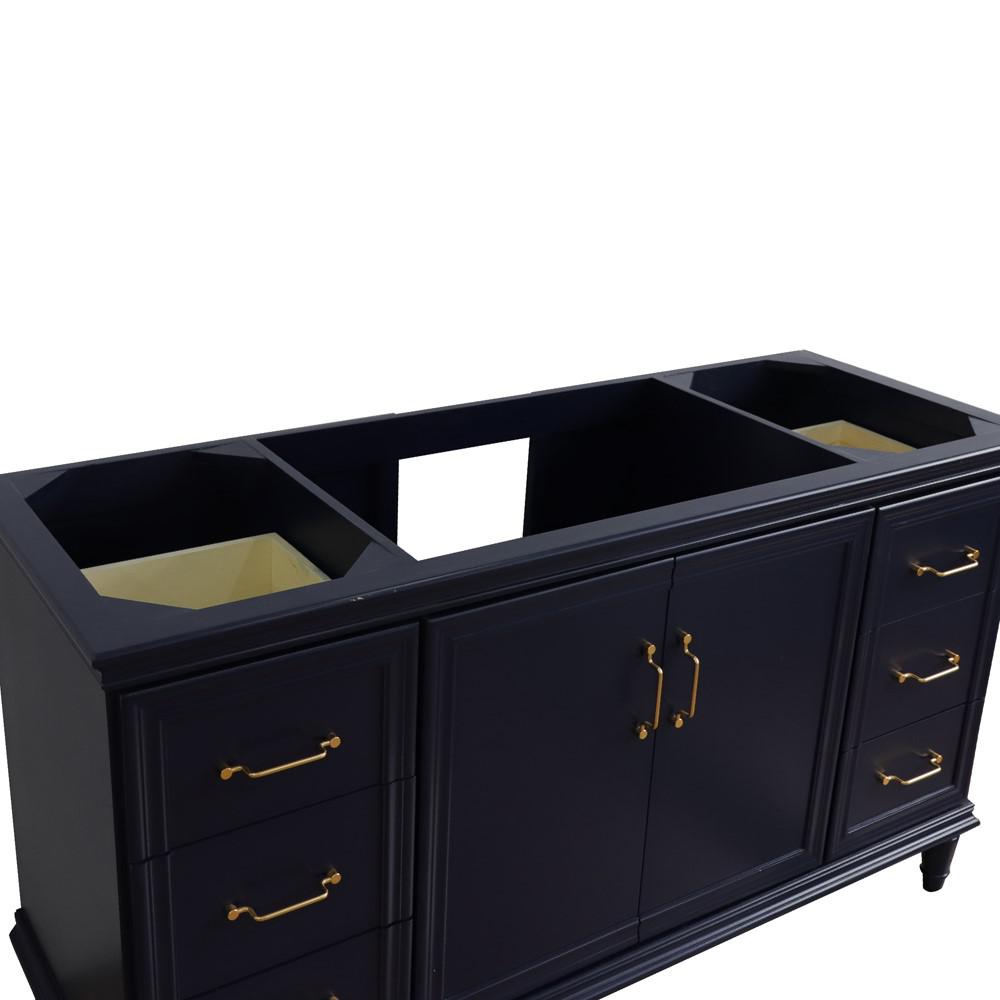 60 Single vanity in Blue finish- cabinet only. Picture 6