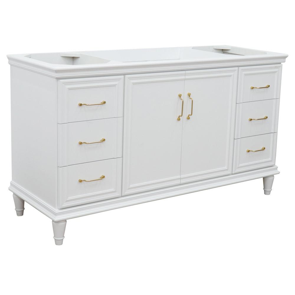 60 Single vanity in White finish- cabinet only. Picture 2