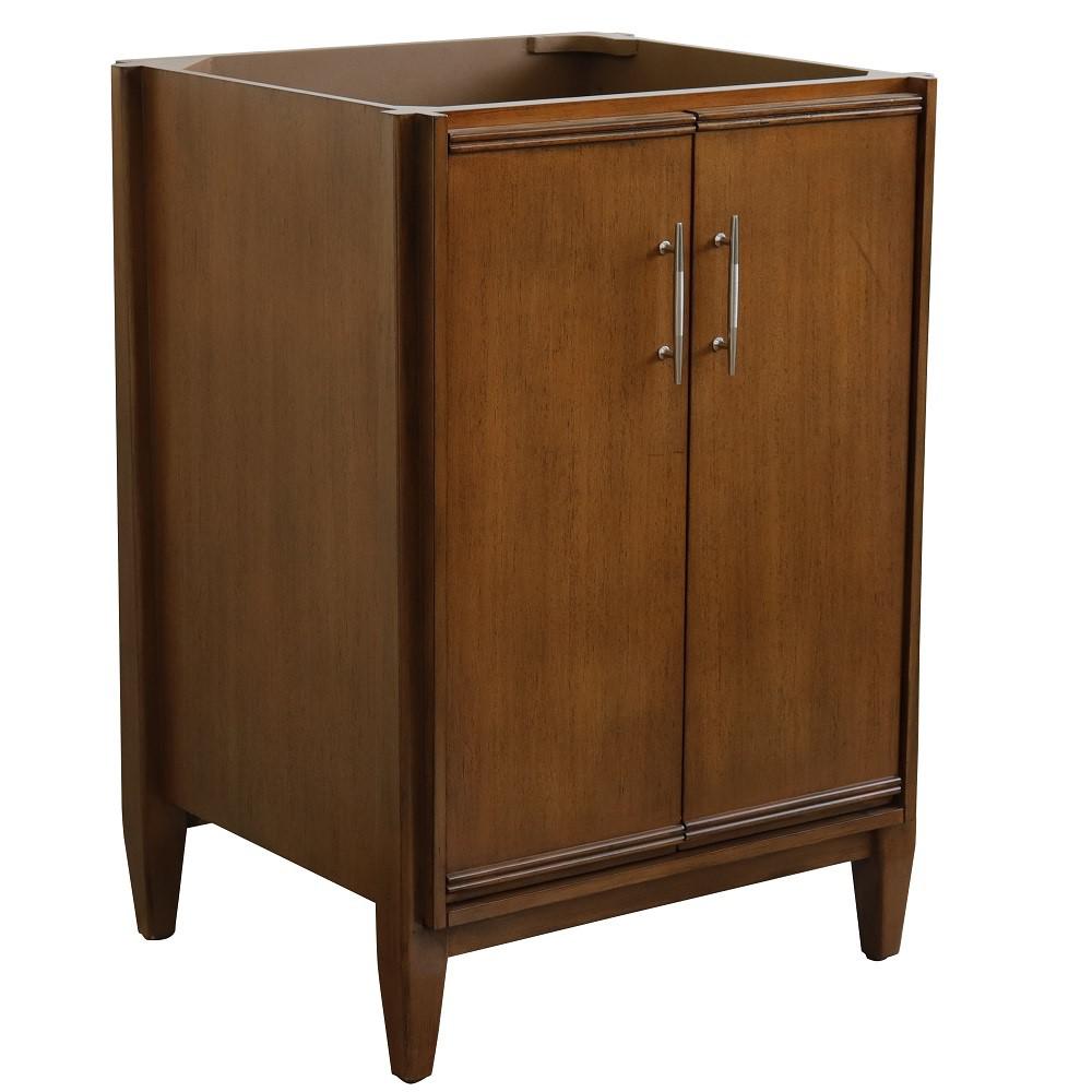 24 Single sink vanity in Walnut finish - cabinet only. Picture 2