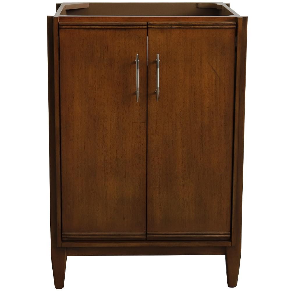 24 Single sink vanity in Walnut finish - cabinet only. Picture 4