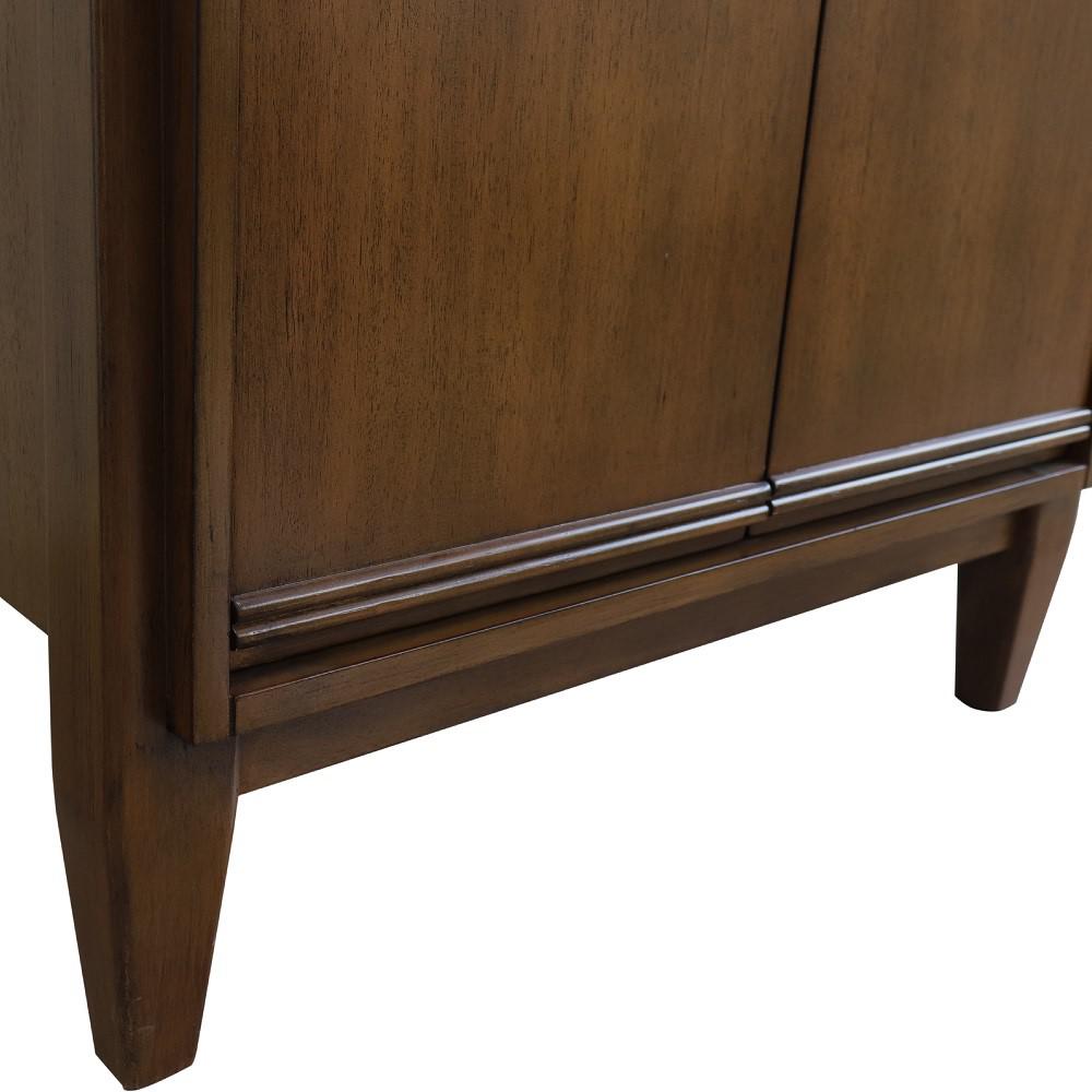 24 Single sink vanity in Walnut finish - cabinet only. Picture 9