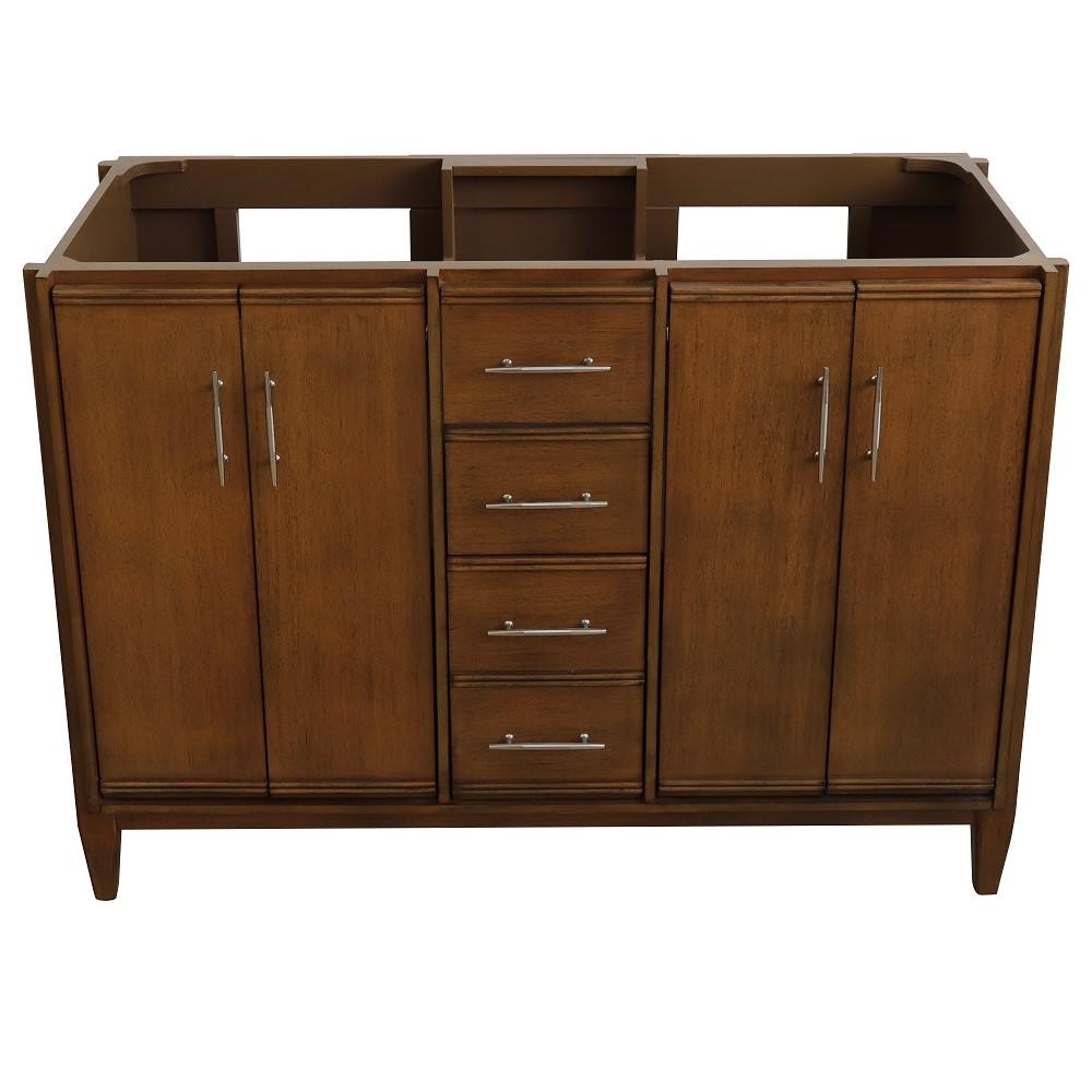 48 Double sink vanity in Walnut finish - cabinet only. Picture 9