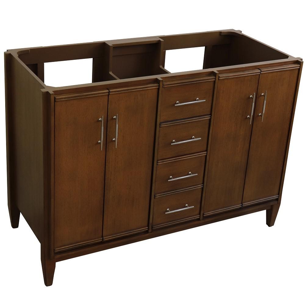 48 Double sink vanity in Walnut finish - cabinet only. Picture 10
