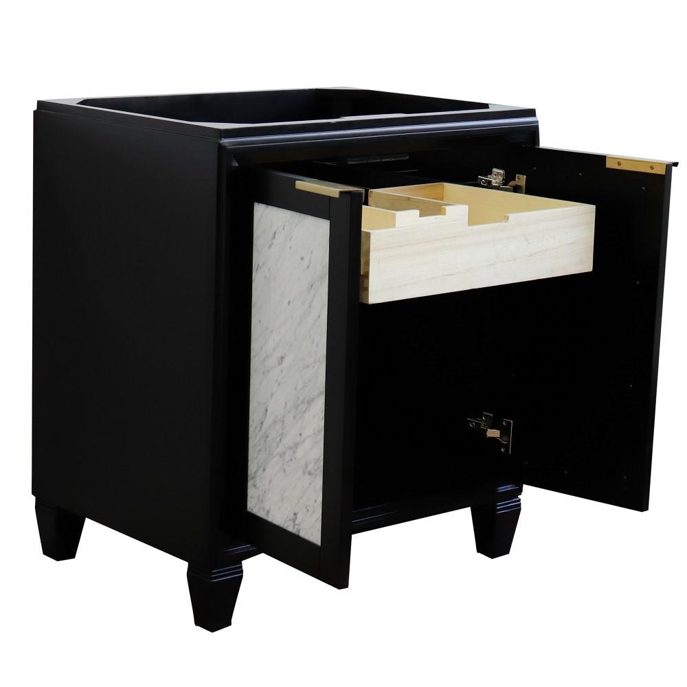 30 Single sink vanity in Black finish - cabinet only. Picture 3