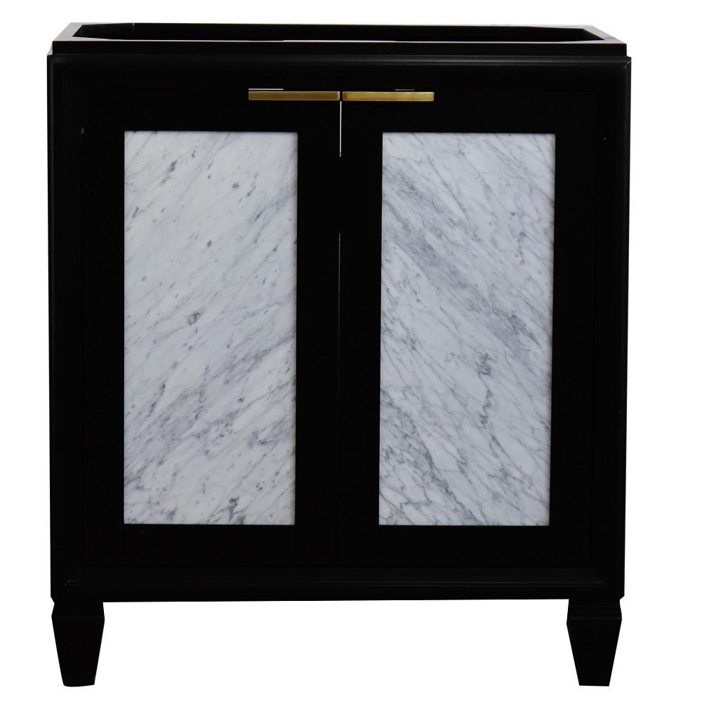 30 Single sink vanity in Black finish - cabinet only. Picture 4