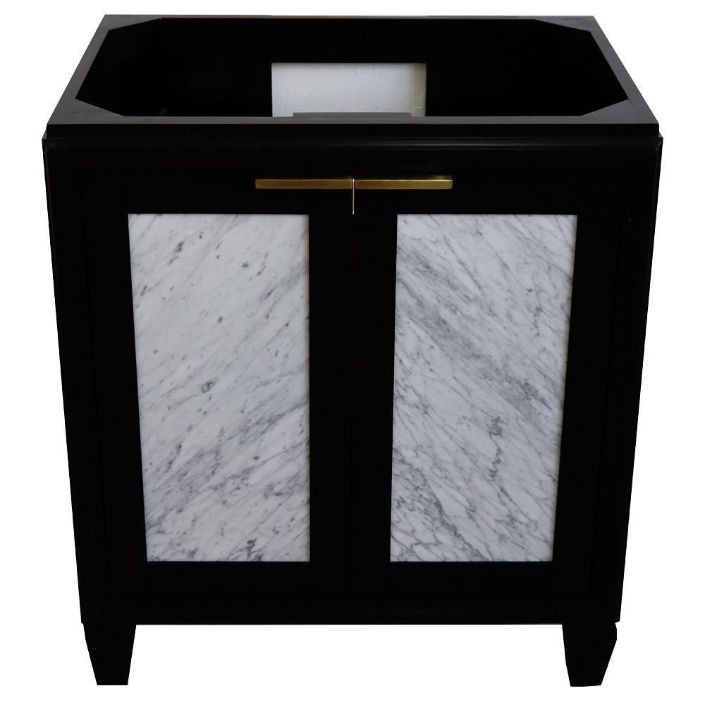 30 Single sink vanity in Black finish - cabinet only. Picture 7