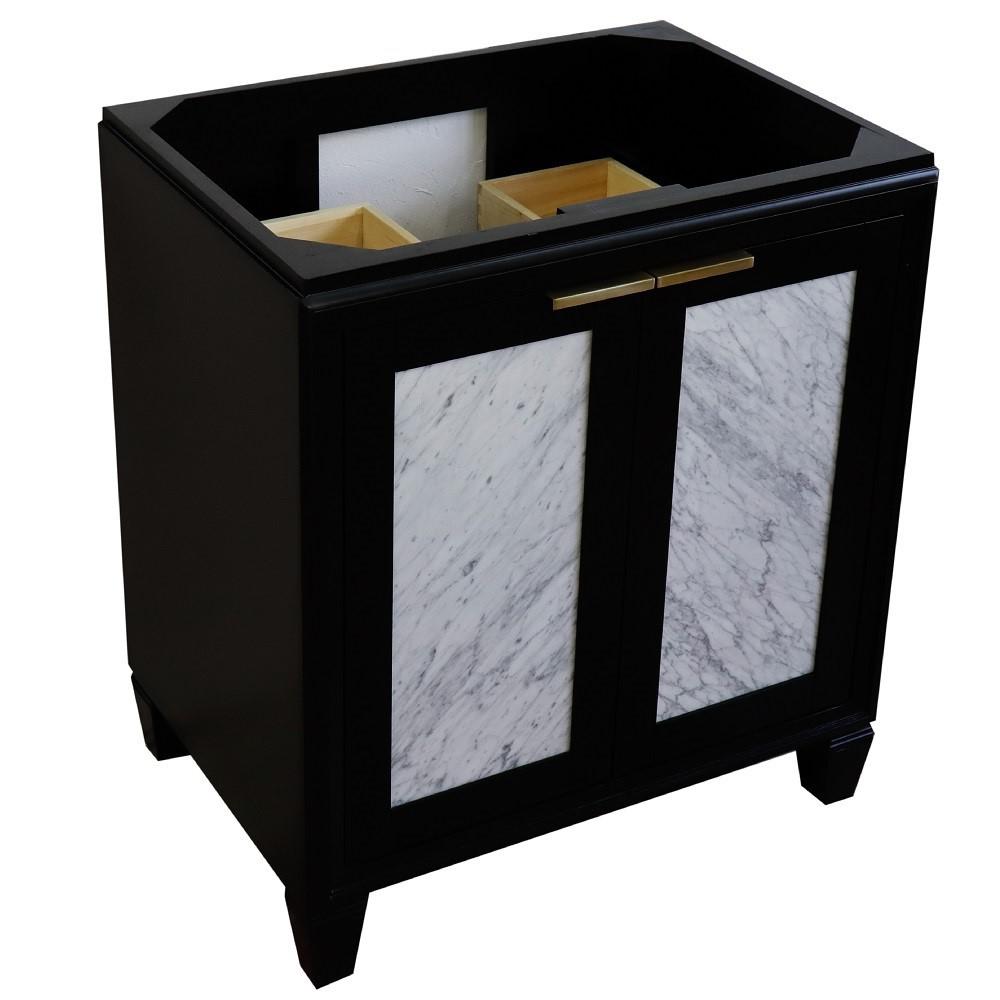 30 Single sink vanity in Black finish - cabinet only. Picture 8