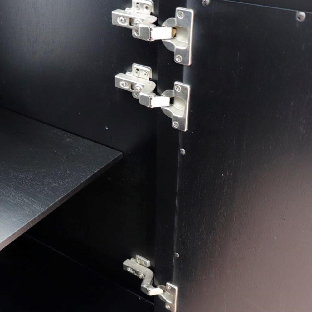 42 Single sink vanity in Black finish - Left door- Cabinet only. Picture 3