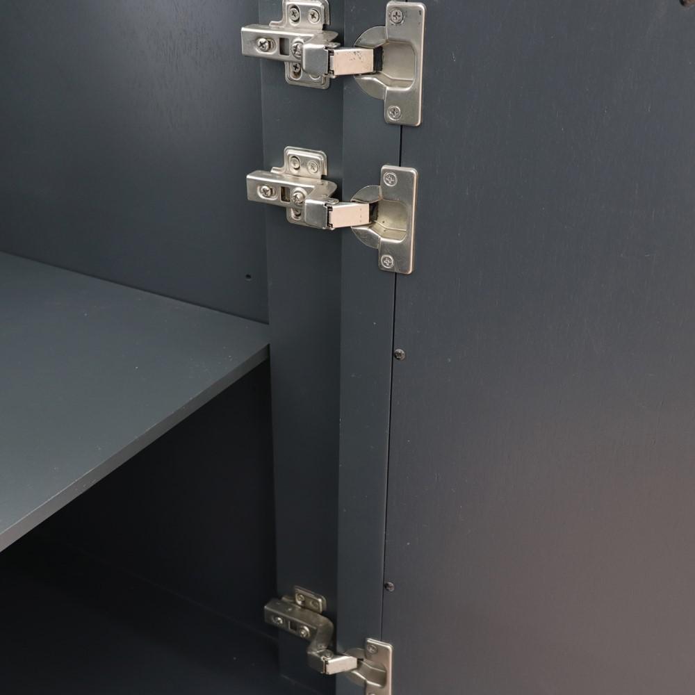 42 Single sink vanity in Dark Gray finish - Left door- Cabinet only. Picture 3