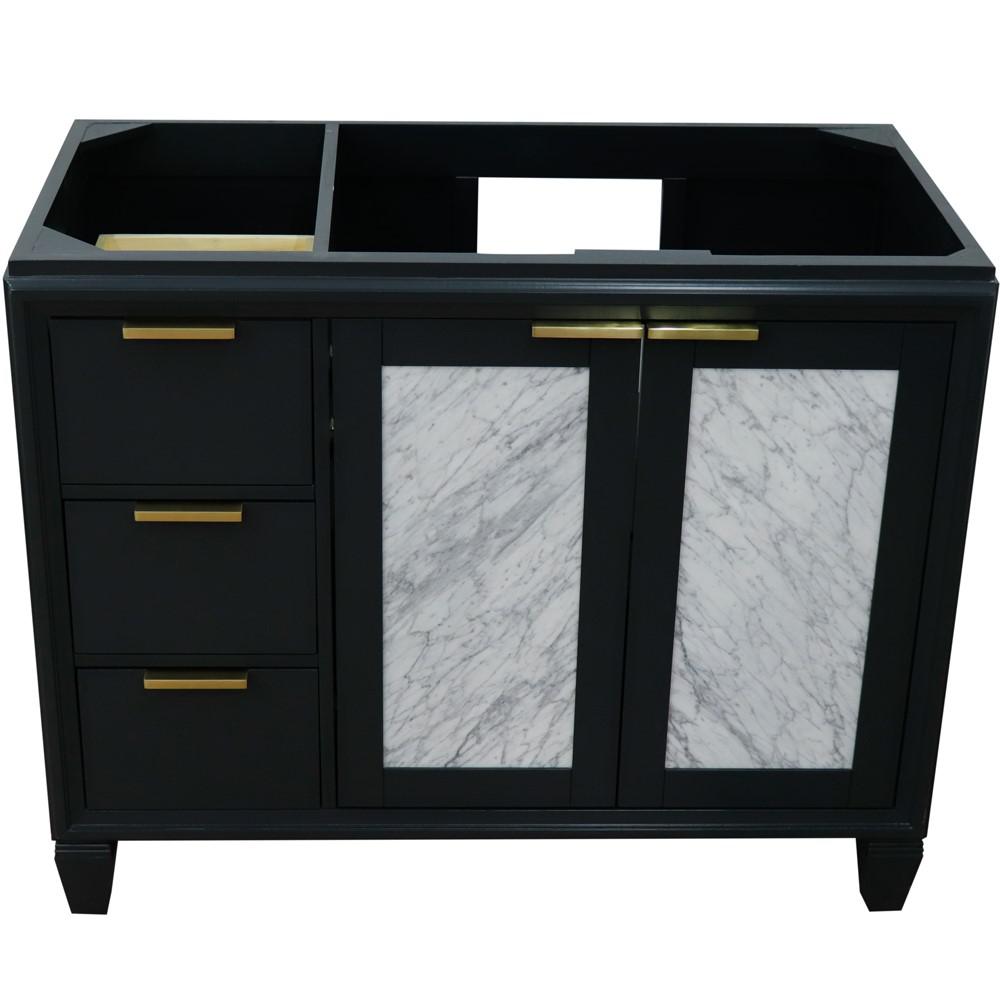 42 Single sink vanity in Dark Gray finish - Right door- Cabinet only. Picture 9