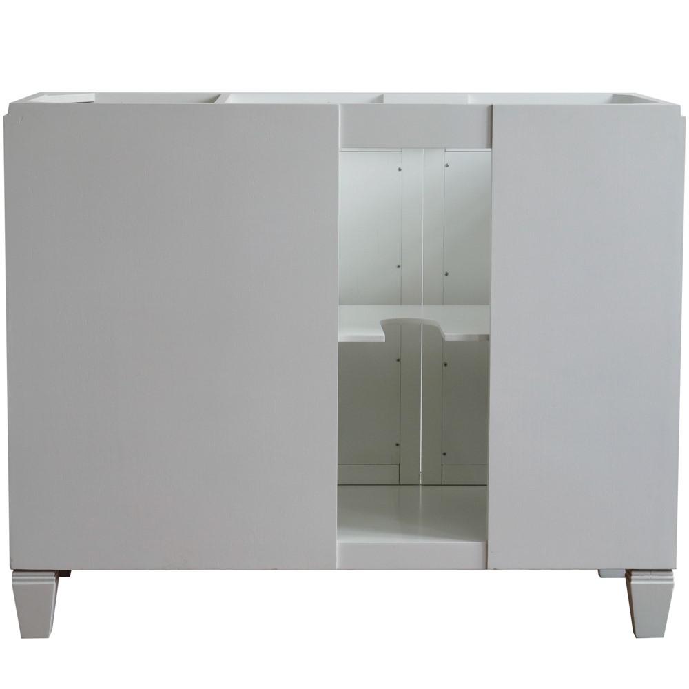 Single vanity in White with Black galaxy and round sink- Left door/Left sink. Picture 10