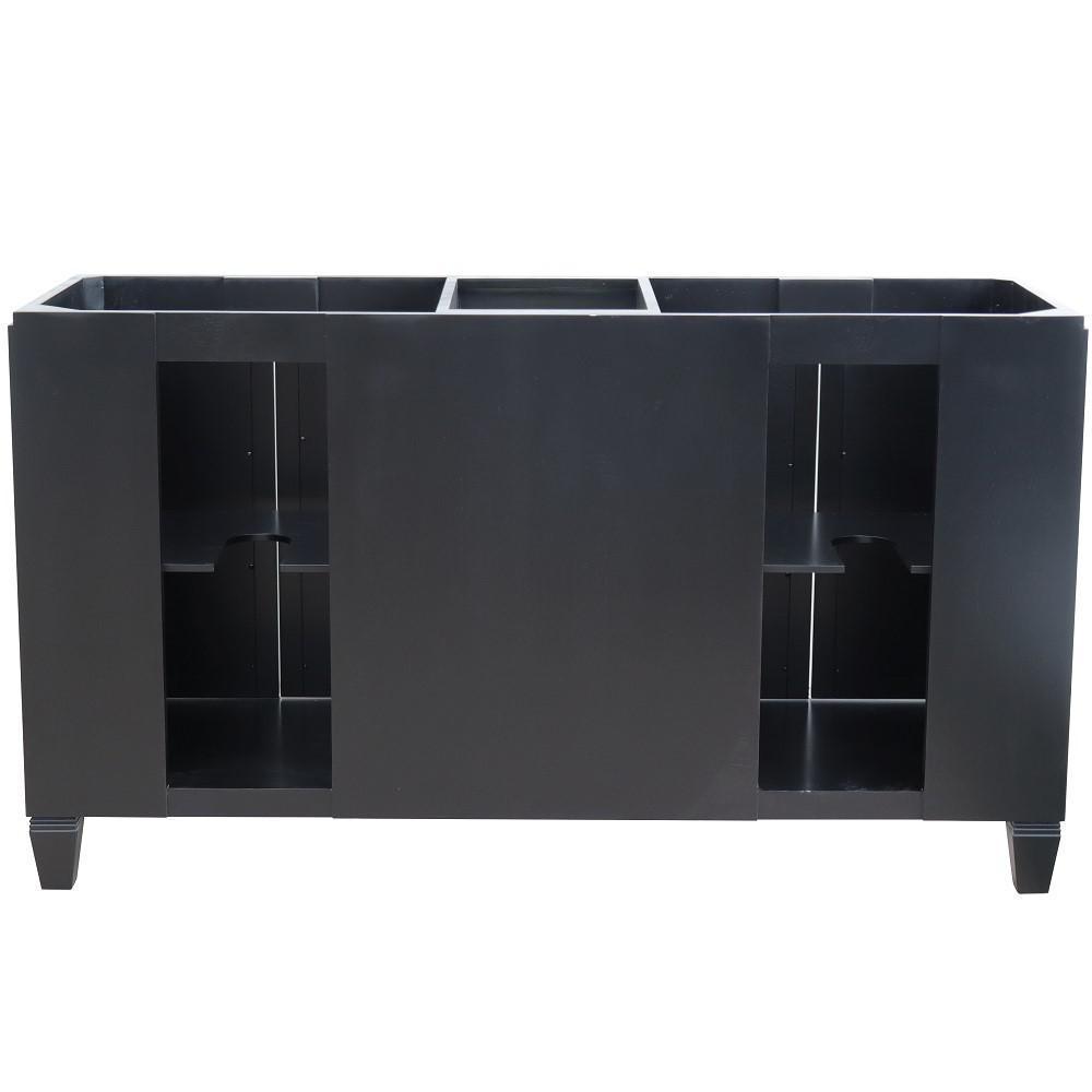 60 Double vanity in Black finish - cabinet only. Picture 7