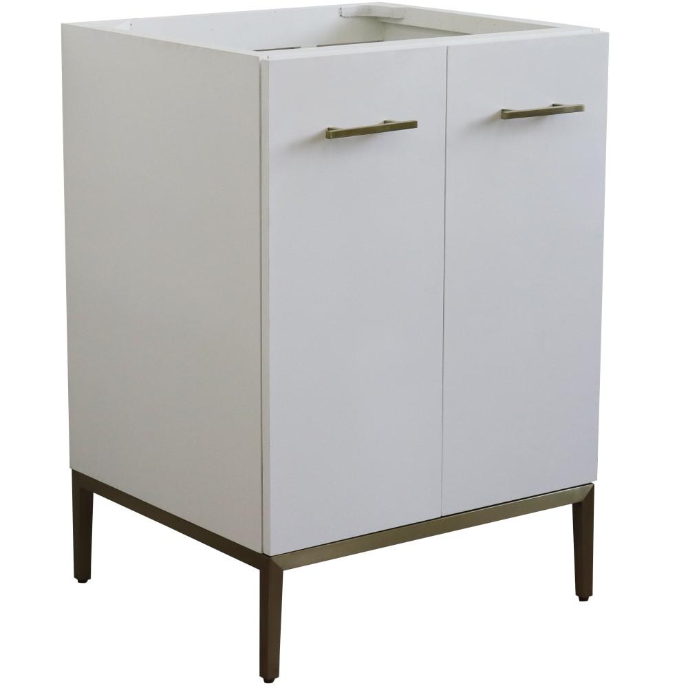 24 Single sink vanity in White finish - cabinet only. Picture 2