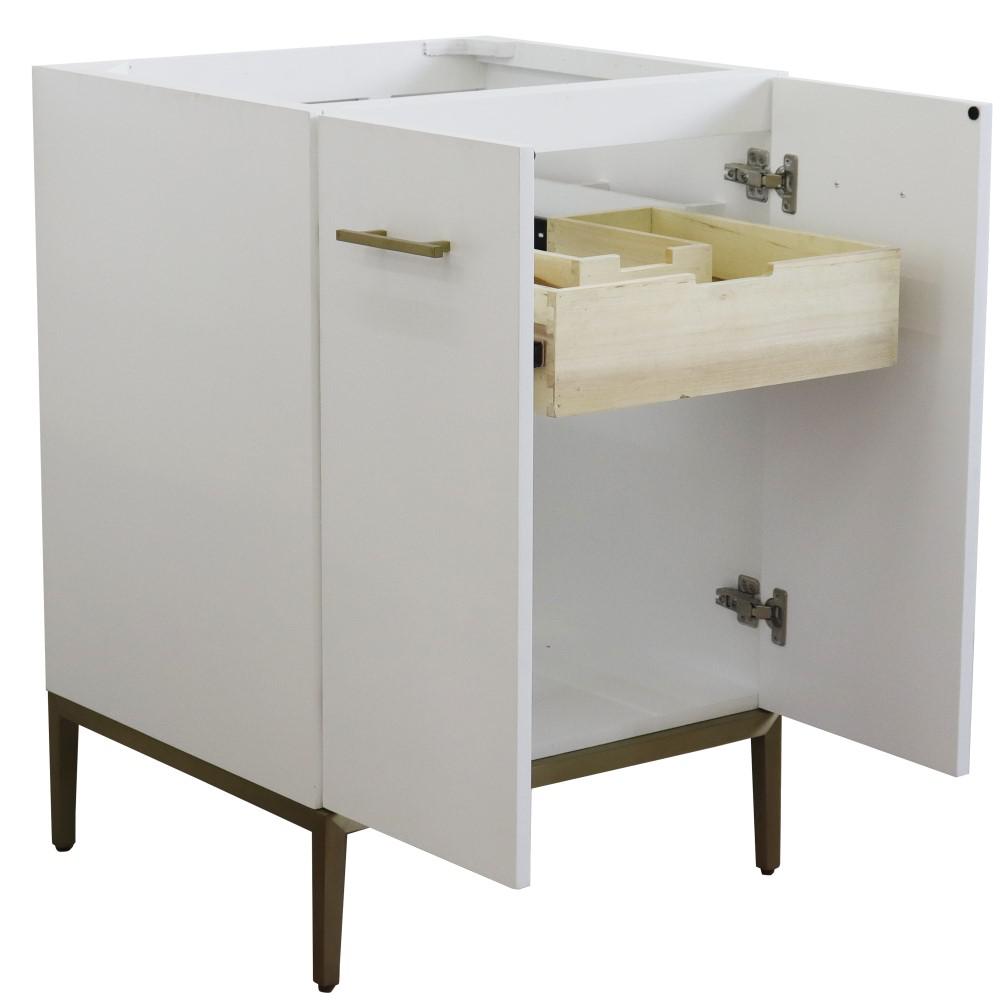 24 Single sink vanity in White finish - cabinet only. Picture 4