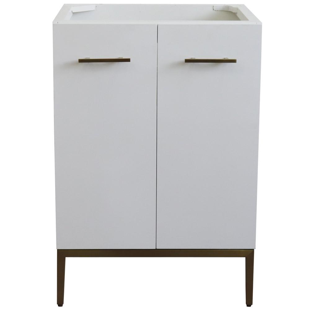 24 Single sink vanity in White finish - cabinet only. Picture 5