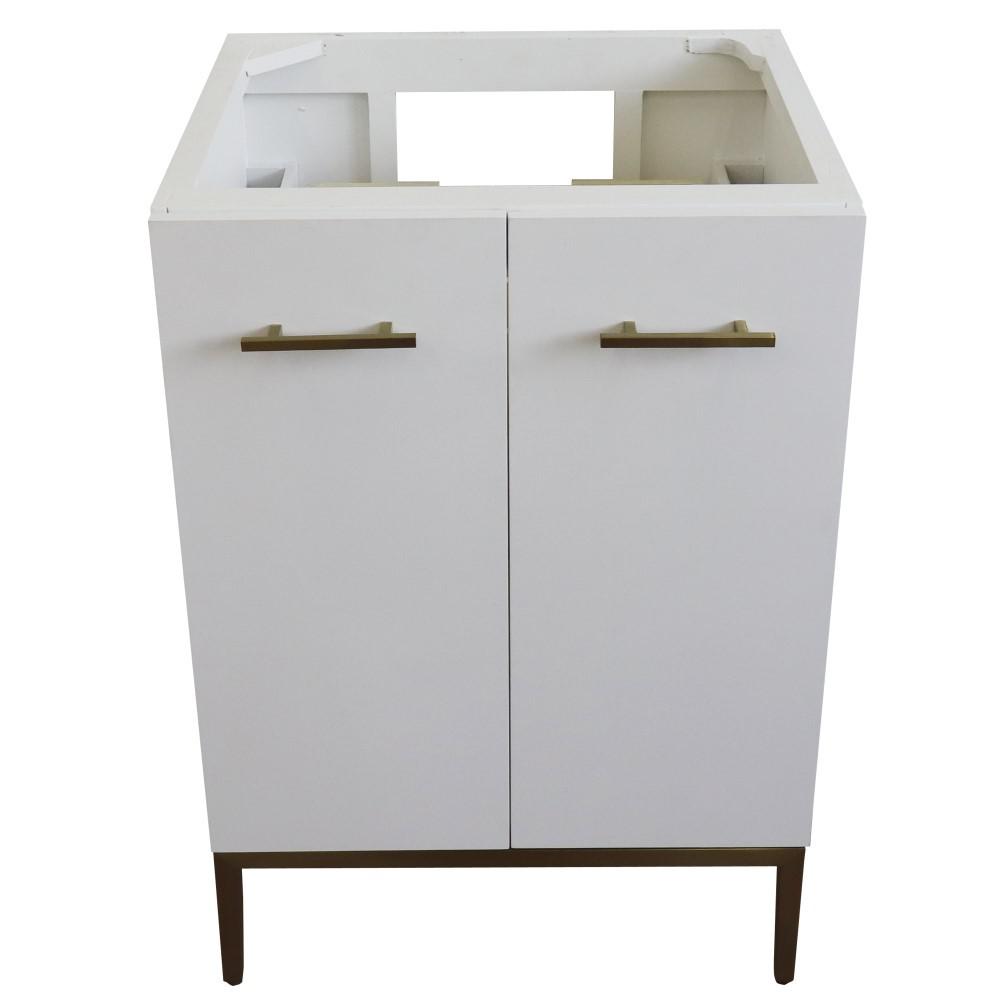 24 Single sink vanity in White finish - cabinet only. Picture 7