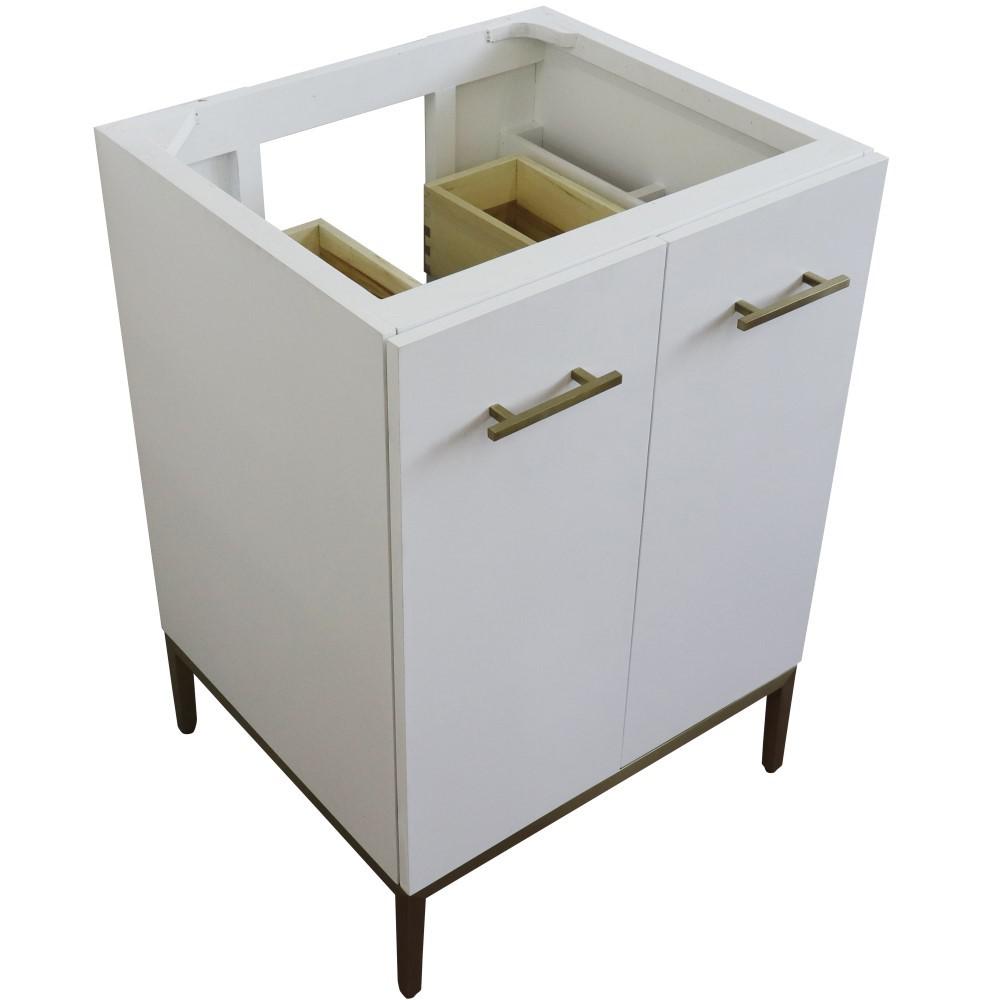 24 Single sink vanity in White finish - cabinet only. Picture 8