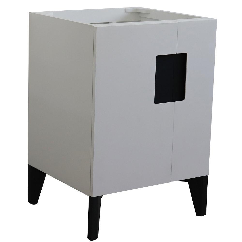 24 Single sink vanity in White finish - cabinet only. Picture 1