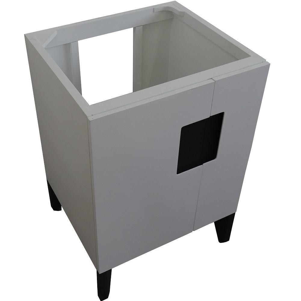 24 Single sink vanity in White finish - cabinet only. Picture 5