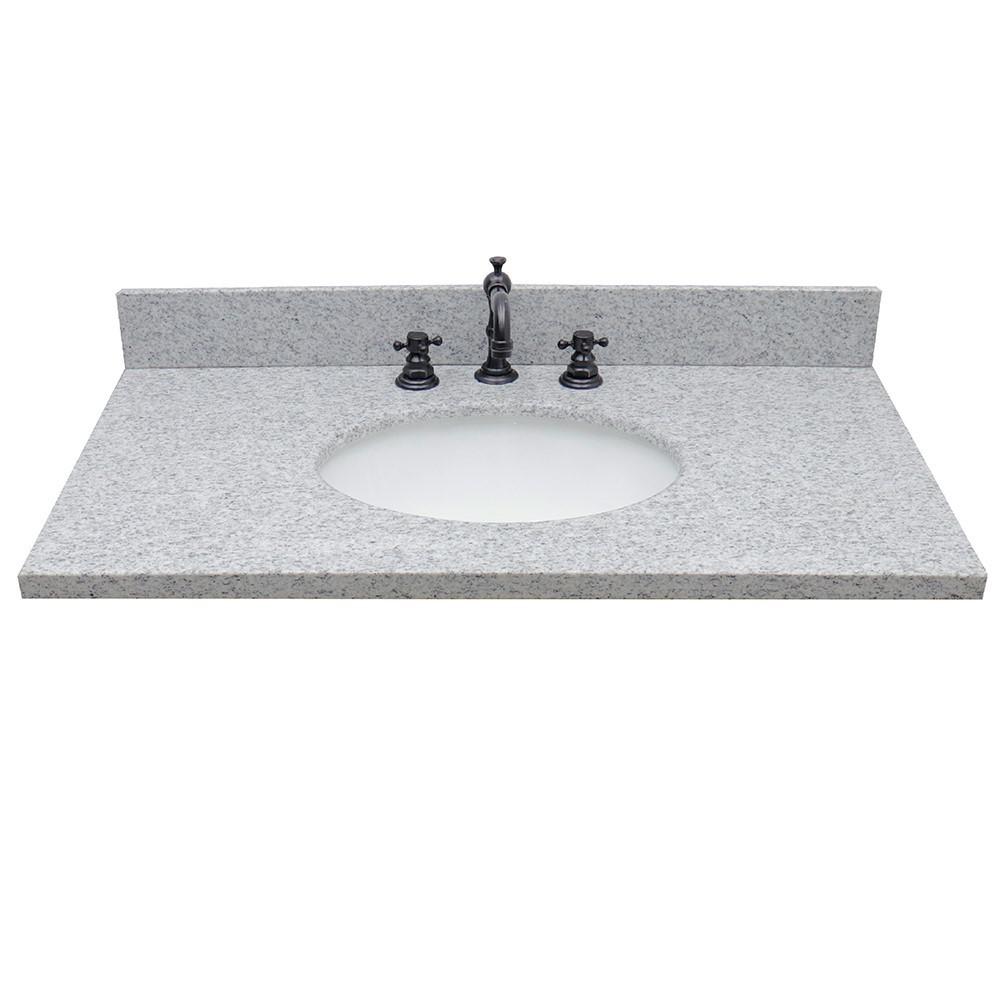 37 Gray granite top with oval sink. Picture 3