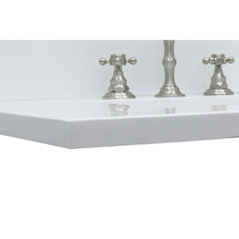 31 White quartz top with rectangle sink. Picture 4