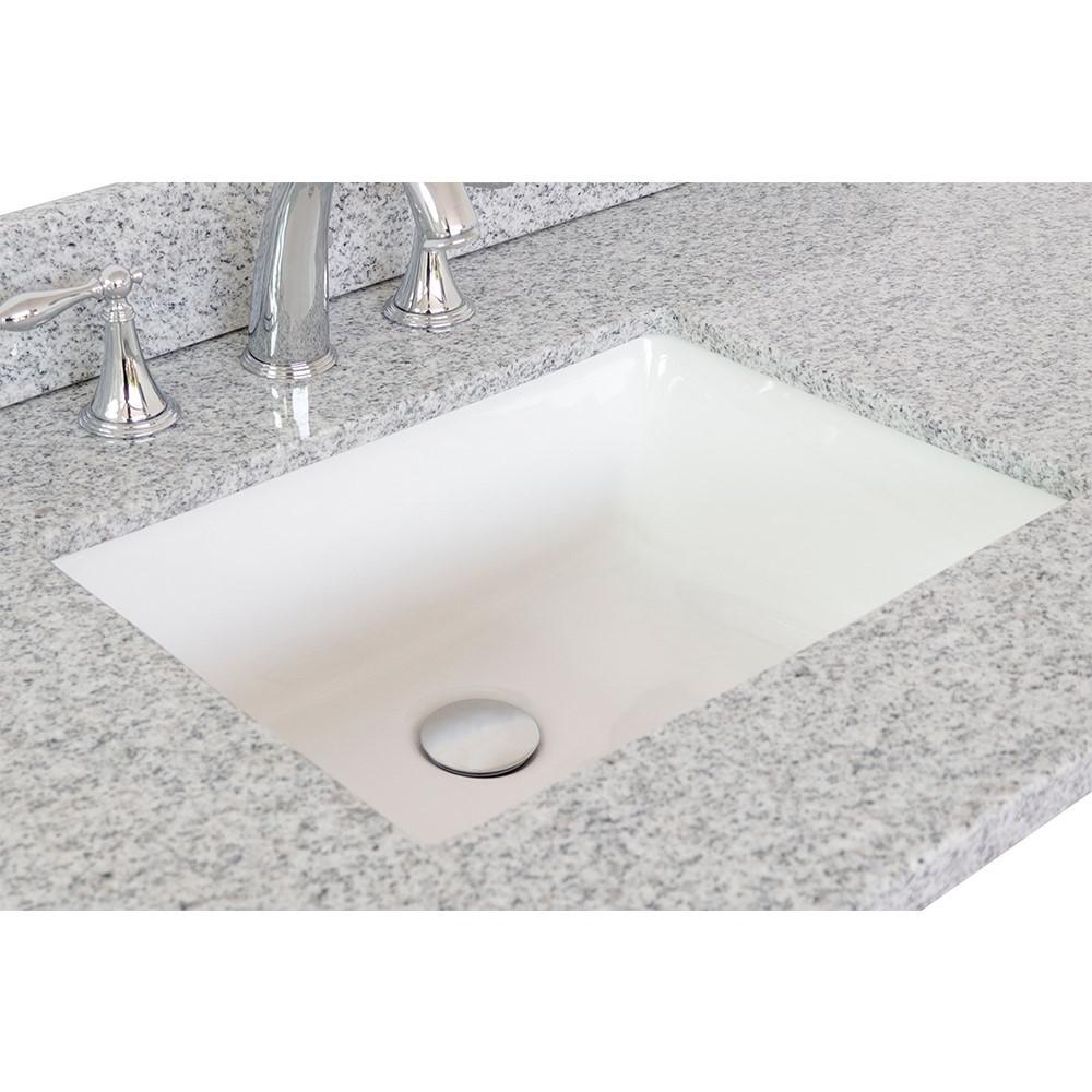 37 Gray granite top with rectangle sink. Picture 4
