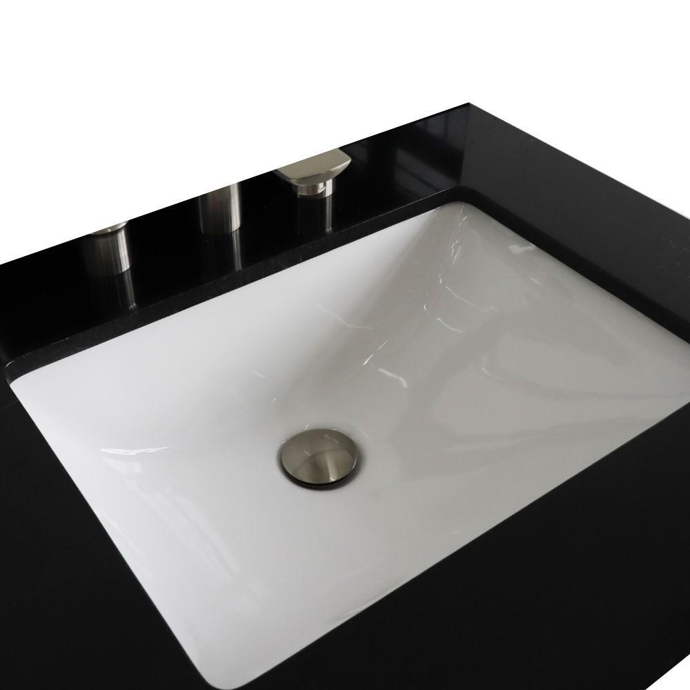 61 Black galaxy countertop and double rectangle sink. Picture 3