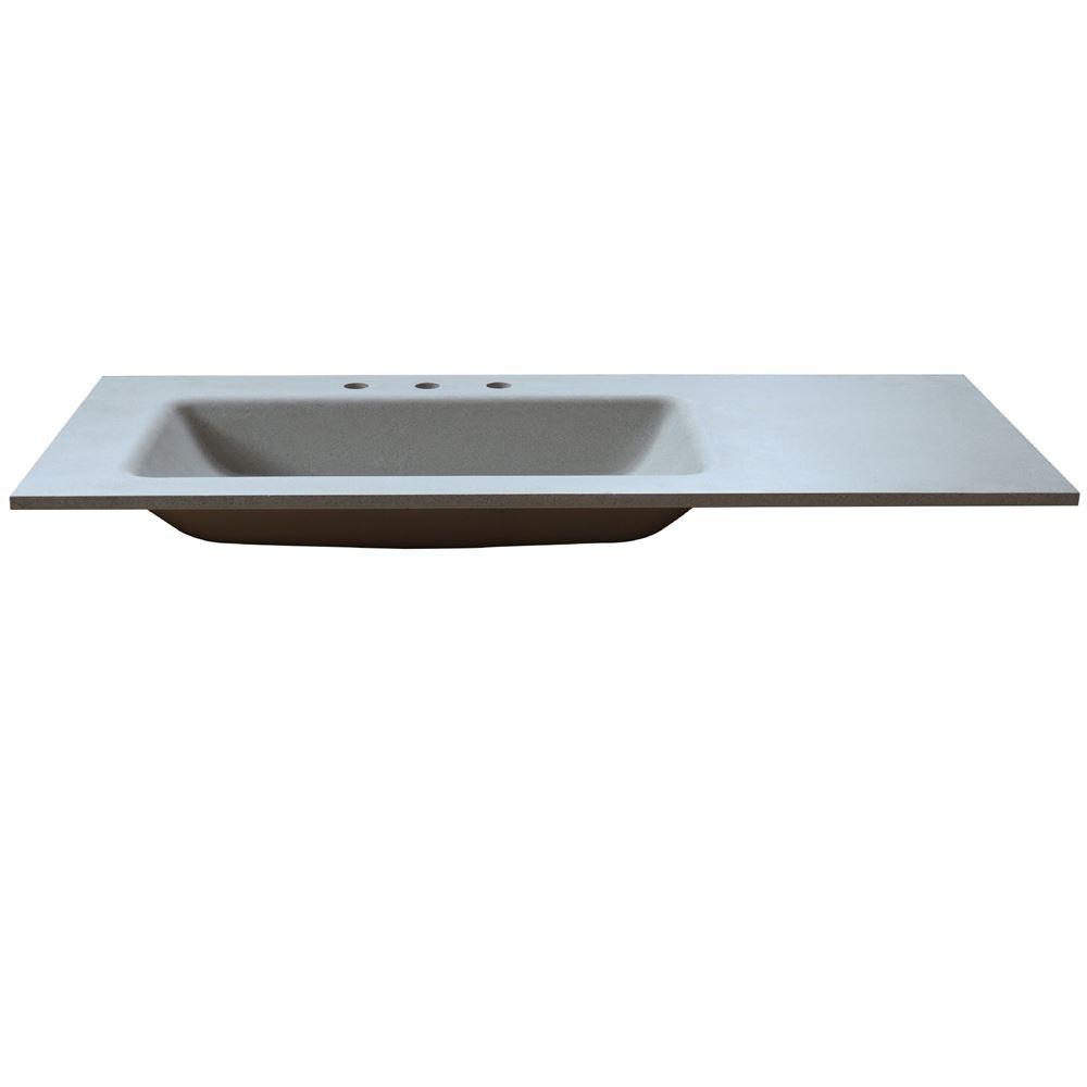 49 in. Single Concrete Top with Rectangle Sink. Picture 2