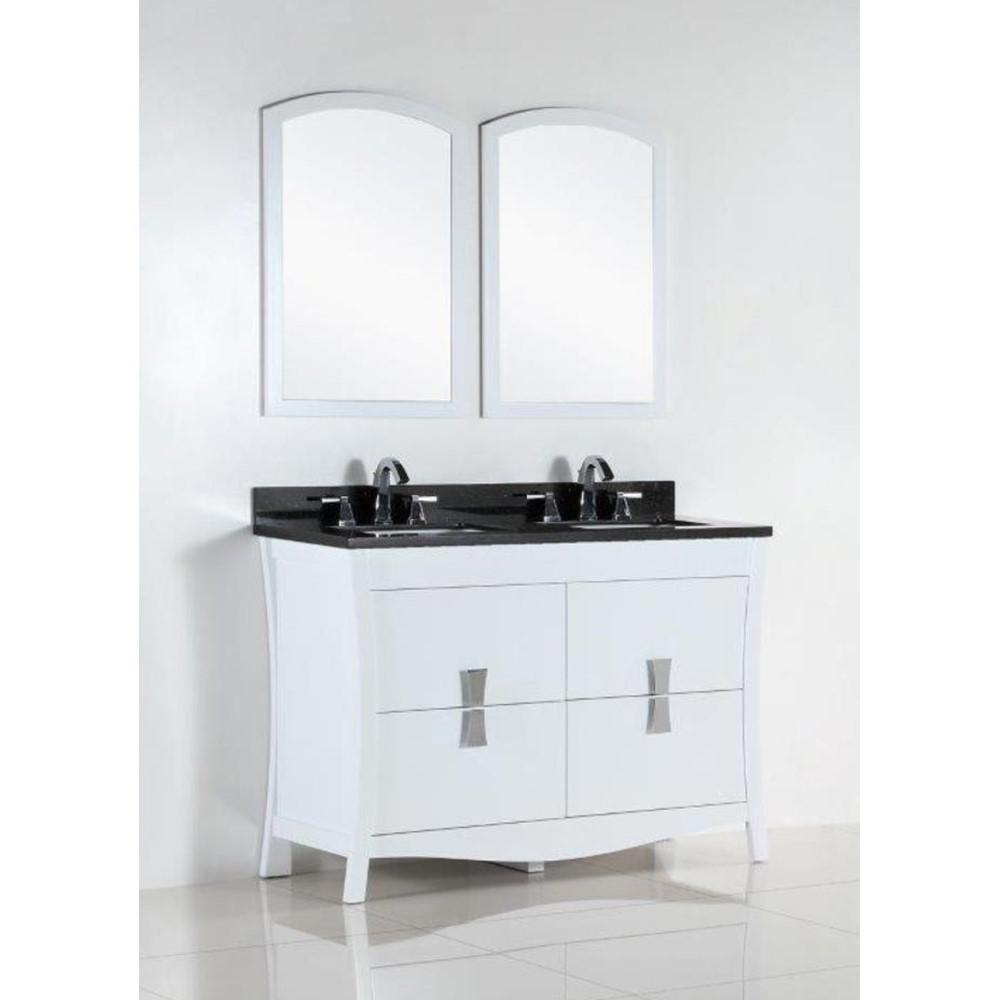 48 in. Double sink vanity with black galaxy top. Picture 2