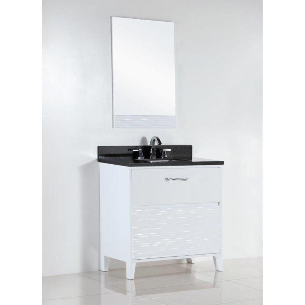30 in. Single sink vanity with black galaxy top. Picture 3