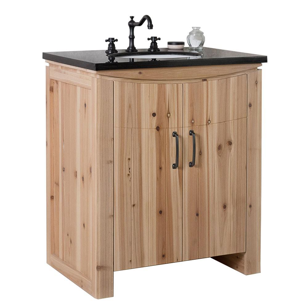 30 in Single sink vanity-solid fir-natural. Picture 3