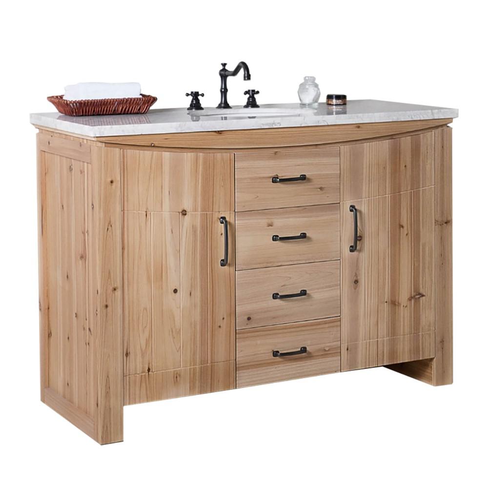 48 in Single sink vanity-solid fir-natural. Picture 3