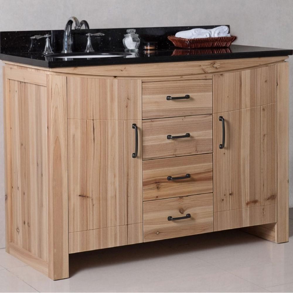 48 in Single sink vanity-solid fir-natural. Picture 2