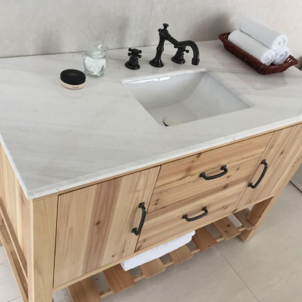 48 in Single sink vanity-solid fir-natural. Picture 2