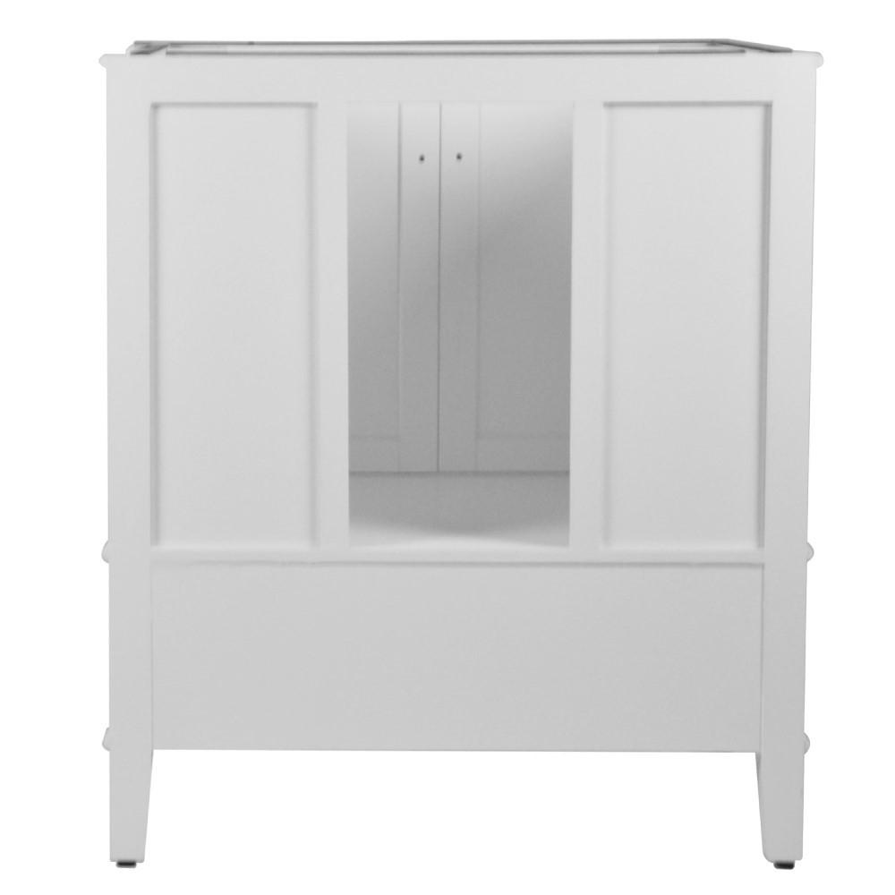 31 SINGLE VANITY IN WHITE WITH QUARTZ TOP. Picture 5